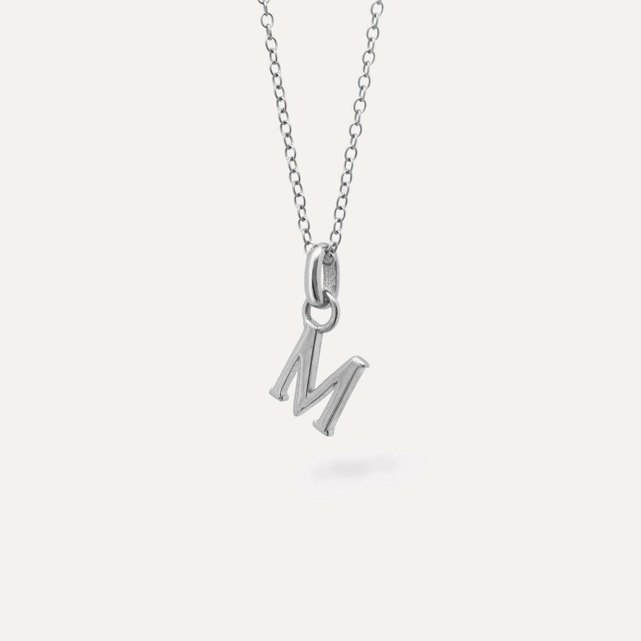 Stilnest Mini Initial Kette Buchstabe Gold Vermeil 45cm