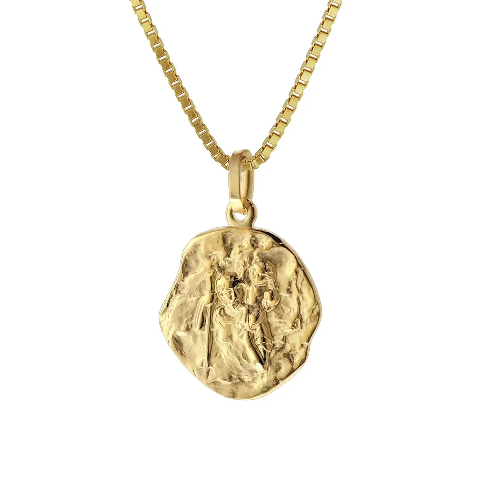 trendor Halsketten Christophorus Anhänger Gold 333 50 cm Kette