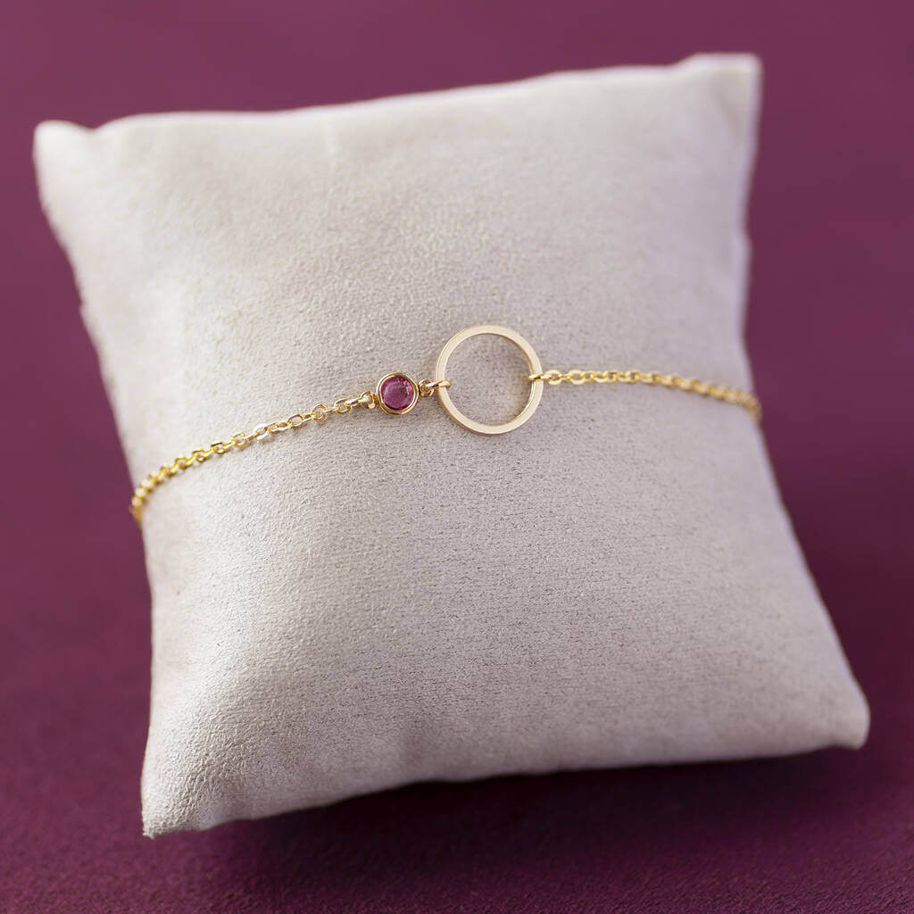 Joy by Corrine Smith Circle Armband Gold Geburtsstein