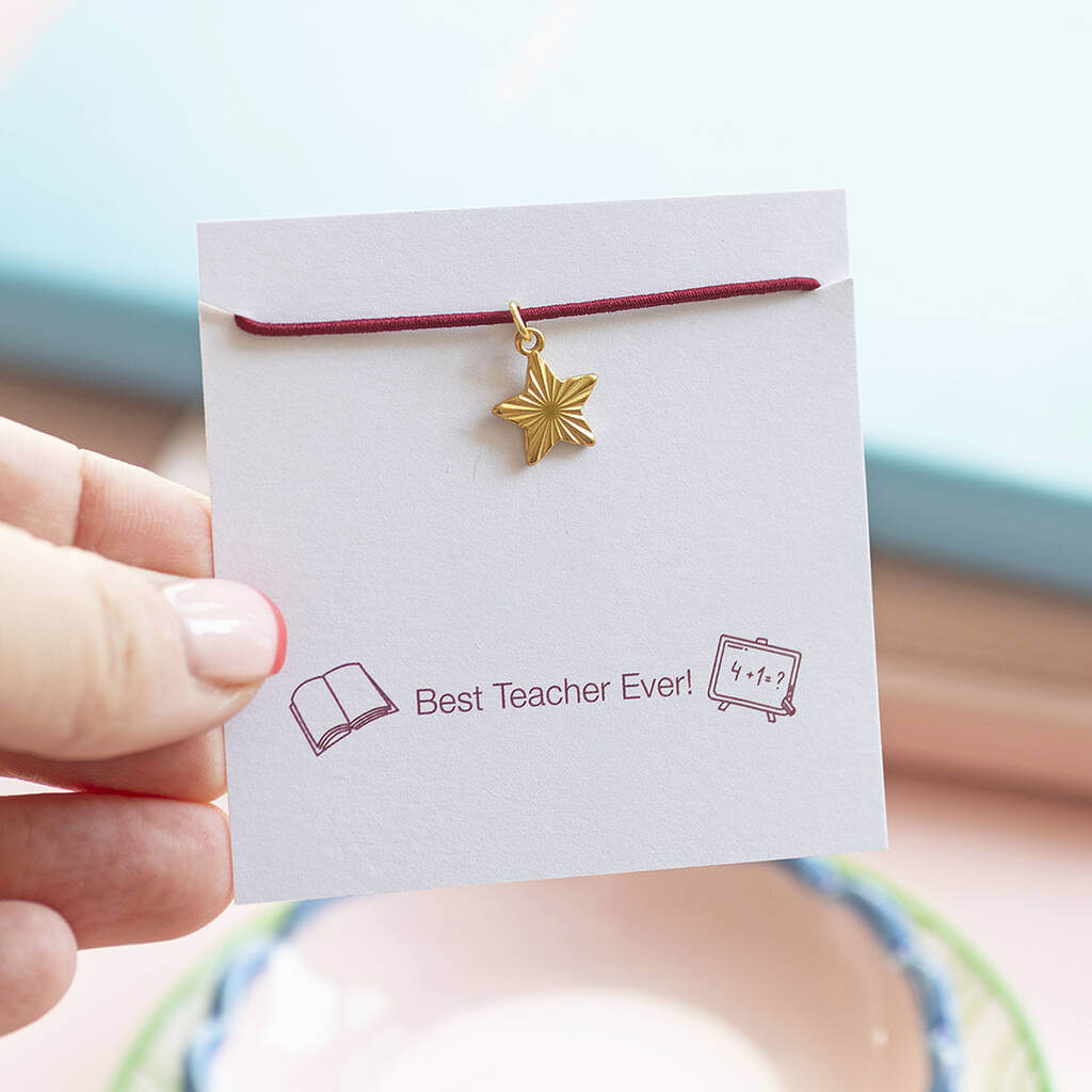 Joy by Corrine Smith Best Teacher Armband Gold Stern