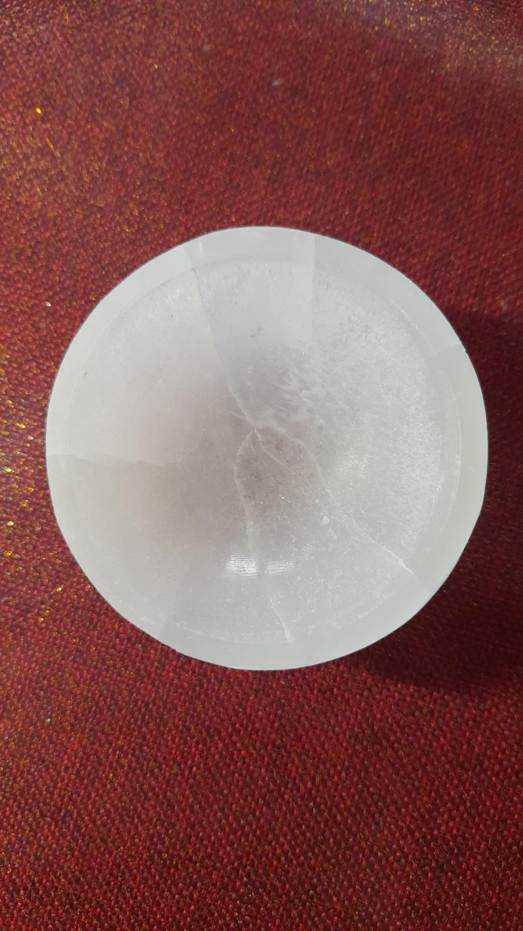 NKlaus Healing Crystals Selenit-Schale 6cm rund