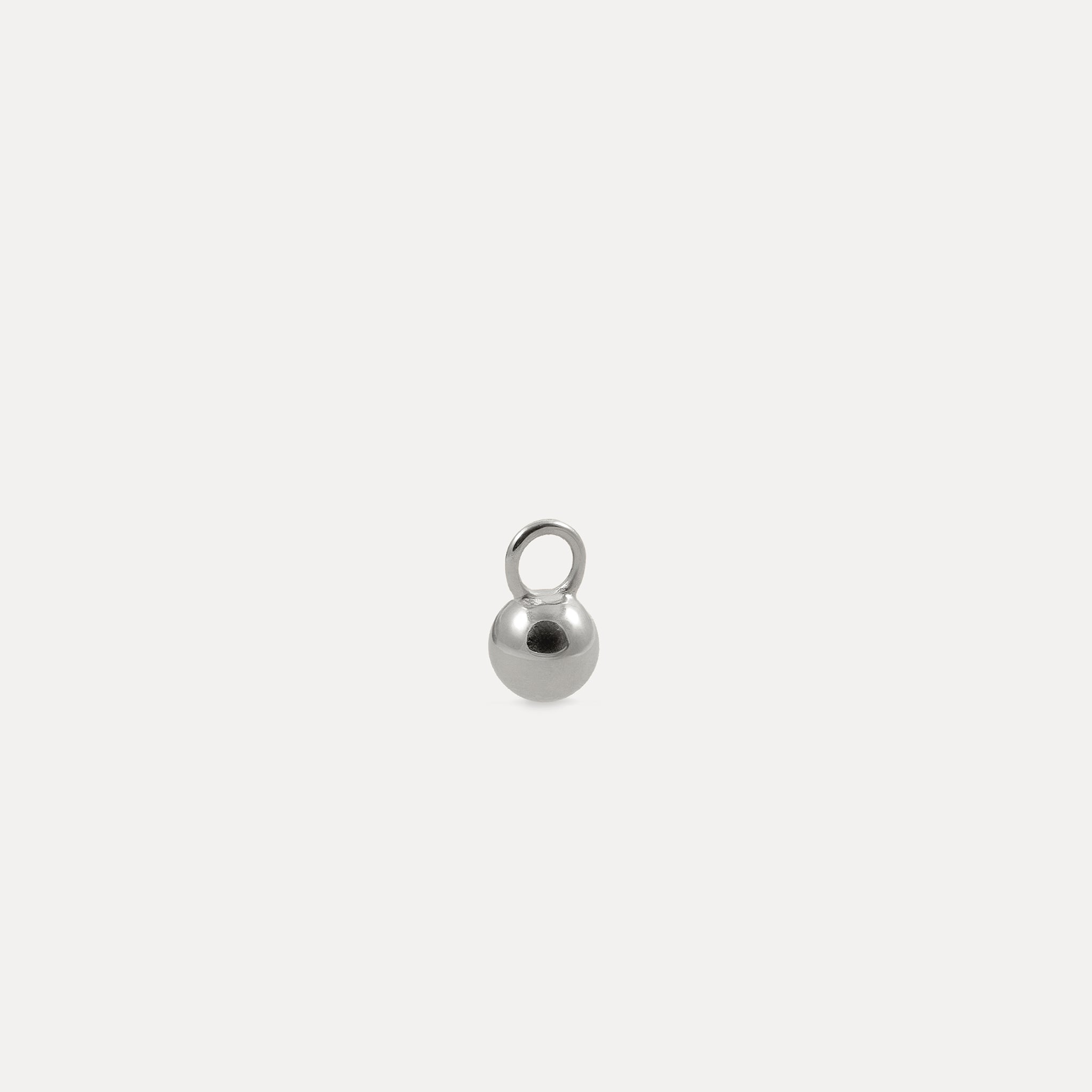 Stilnest Sphere Charm Anhänger Gold Vermeil Kugel
