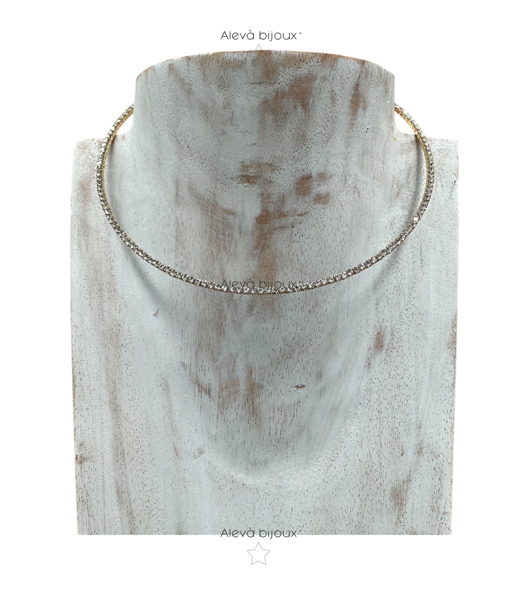 Alevá Bijoux Fab Collarino Halskette Gold Choker