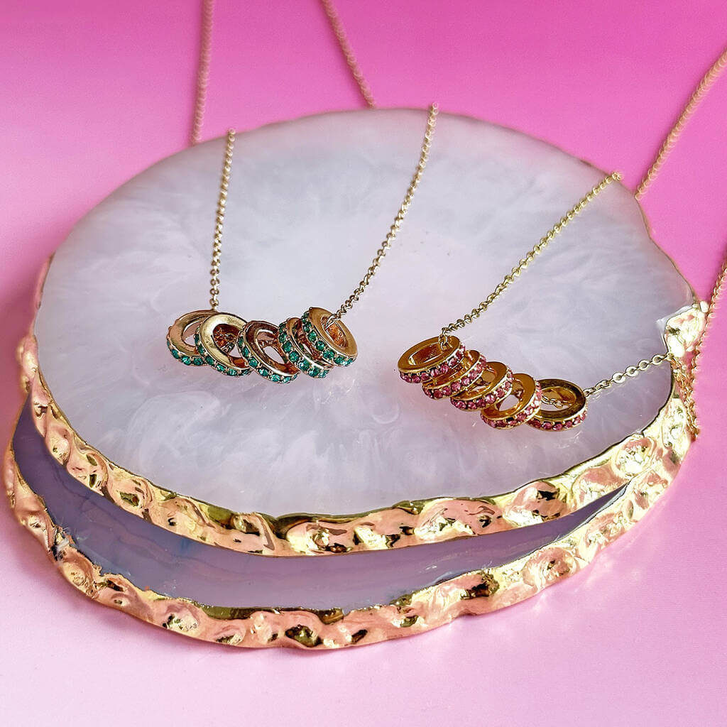 Joy by Corrine Smith 50th Birthday Rings Halskette Kristall