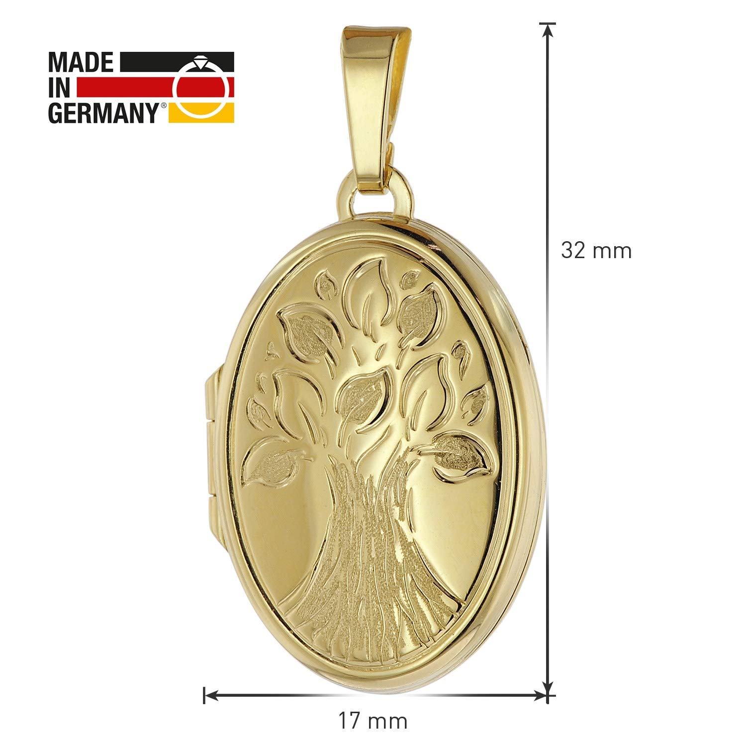 trendor 39544 Medaillon Halskette Vergoldet 50 cm