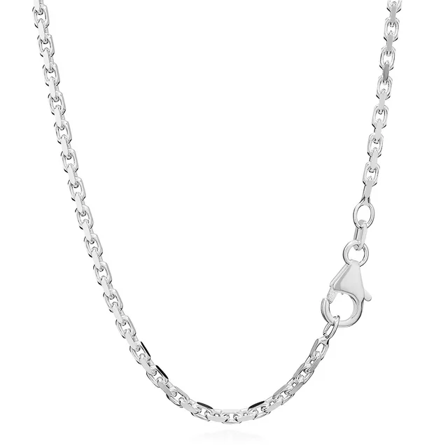 NKlaus Jewellery Ankerkette 925 Silber Collier 42cm 2mm