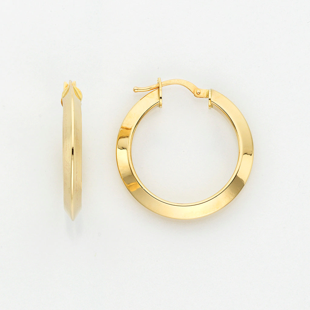 Eugen Rühle Ohrschmuck 80.3868 Creolen 26mm Ohrringe Gelbgold