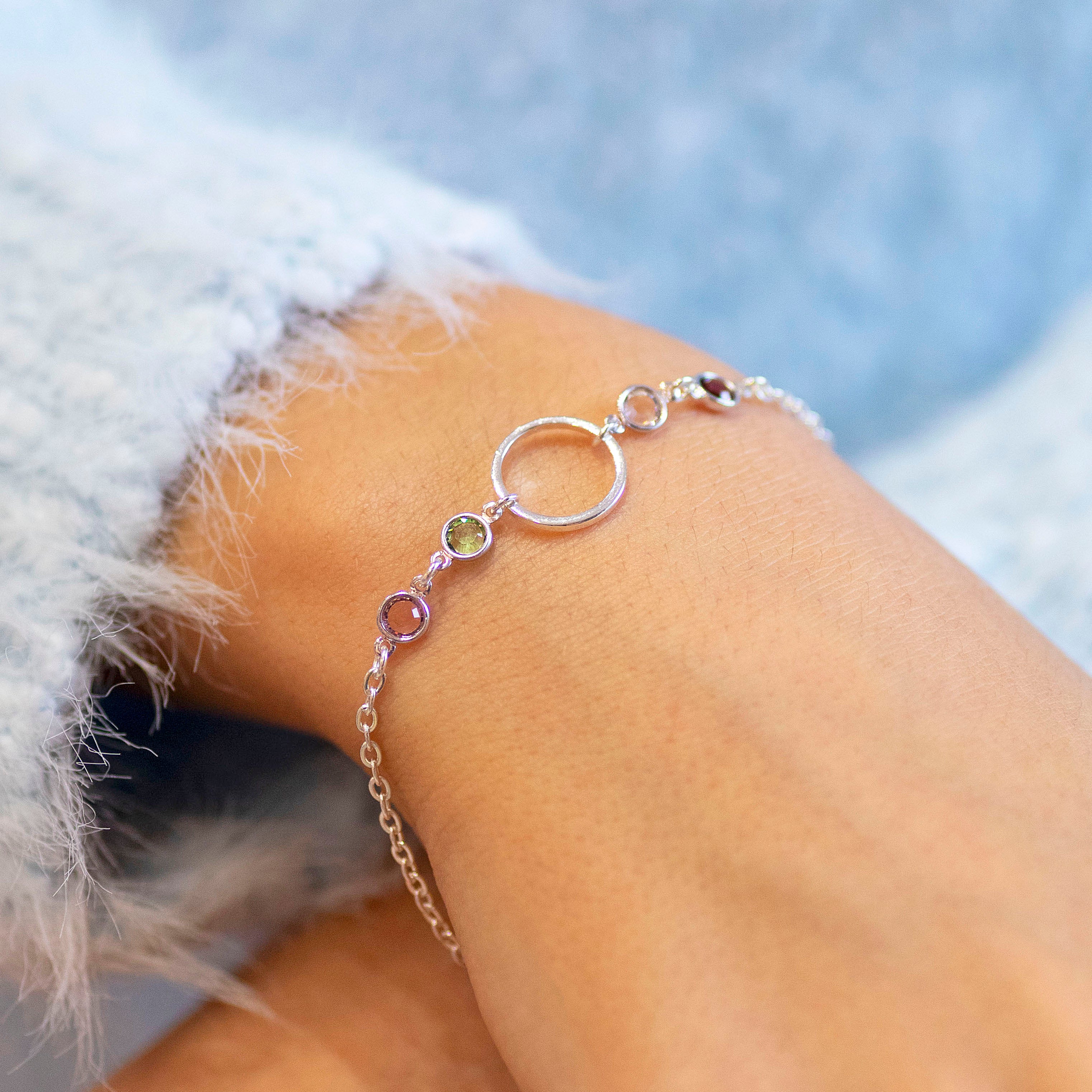 Joy by Corrine Smith Mother Four Children Armband Gold Silber
