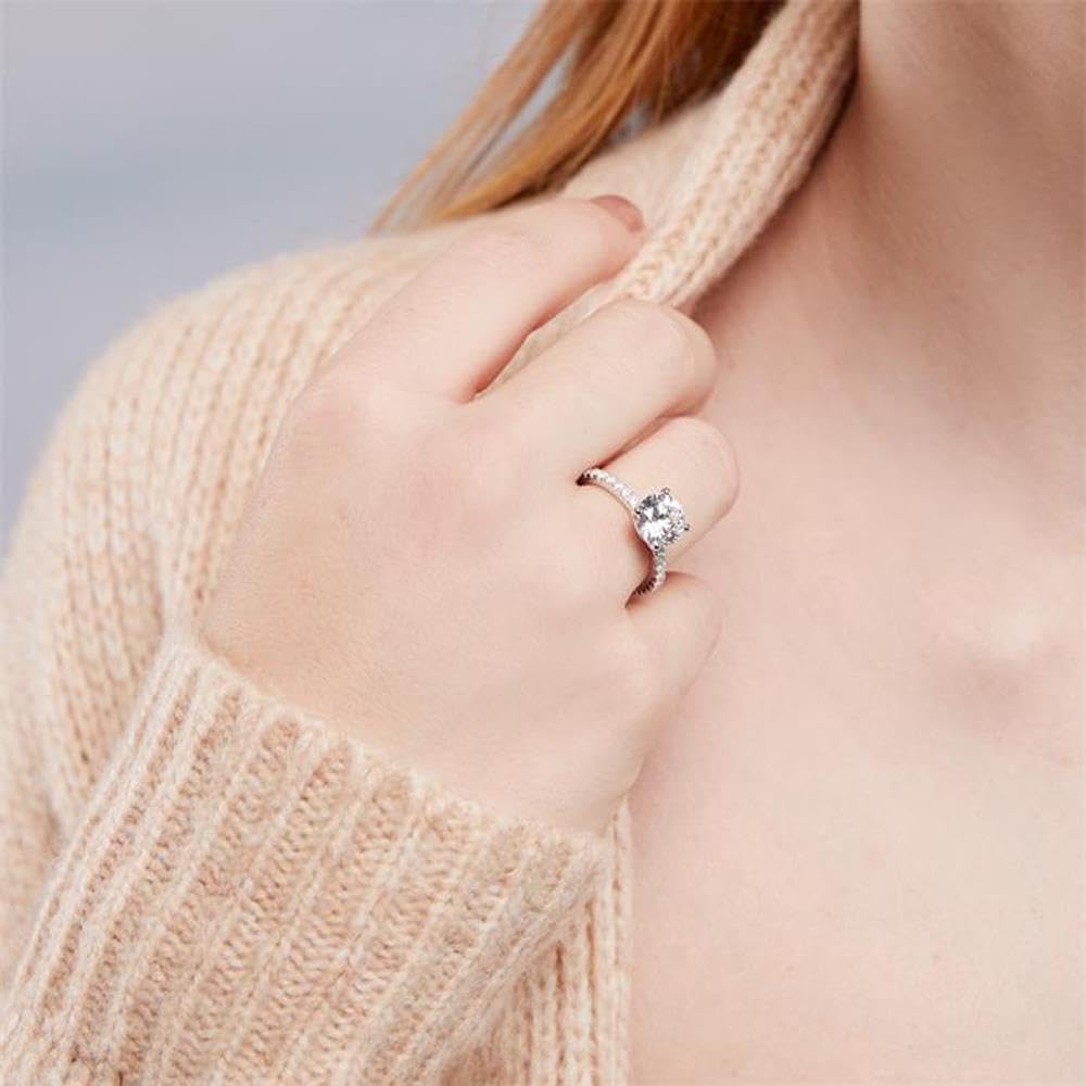 JEWLIX VR0040 Verlobungsring Silber 56mm Zirkonia