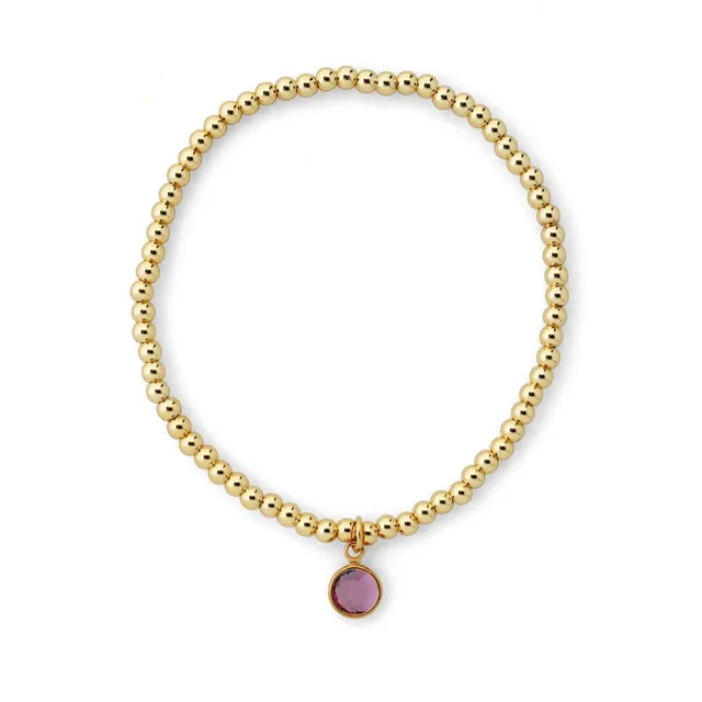 Joy by Corrine Smith Februar Armband Gold Amethyst
