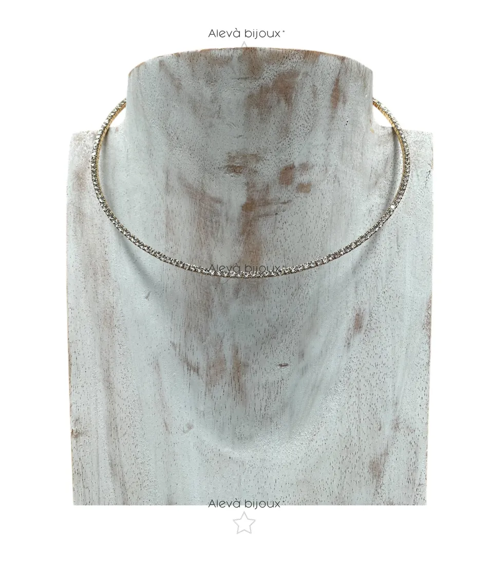 Alevá Bijoux Fab Collarino Halskette Gold Choker