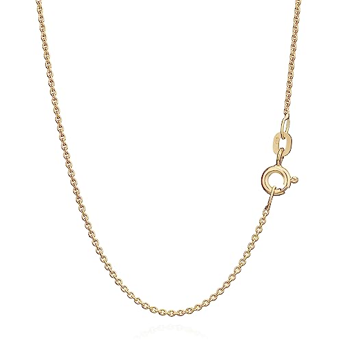 NKlaus Ankerkette 585 Gelbgold 14 Karat Halskette 45 cm 0,8 mm