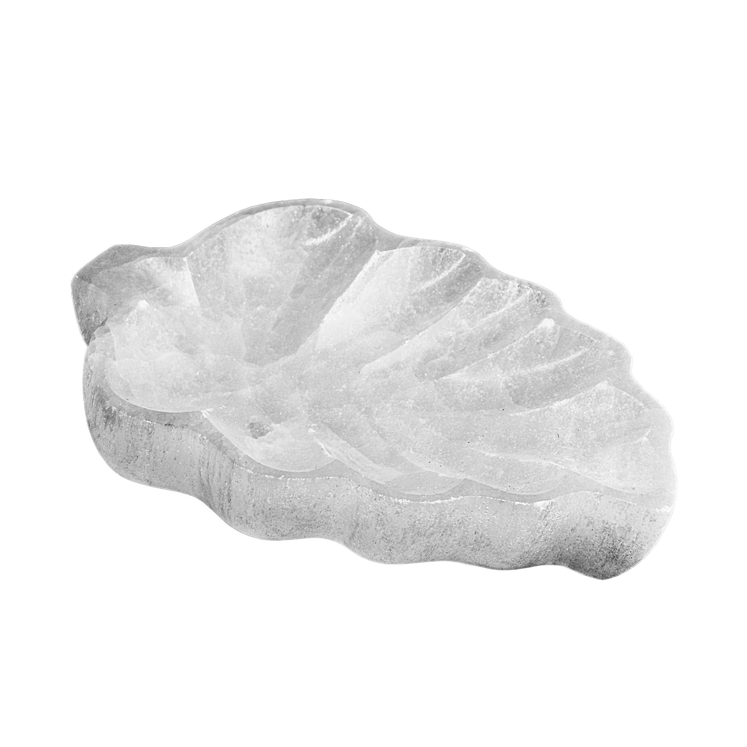 NKlaus Healing Crystals Selenit-Blattschale 12 cm Naturstein