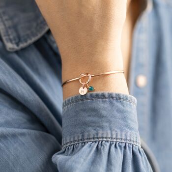 Joy by Corrine Smith Rose Gold Friendship Knot Armreif