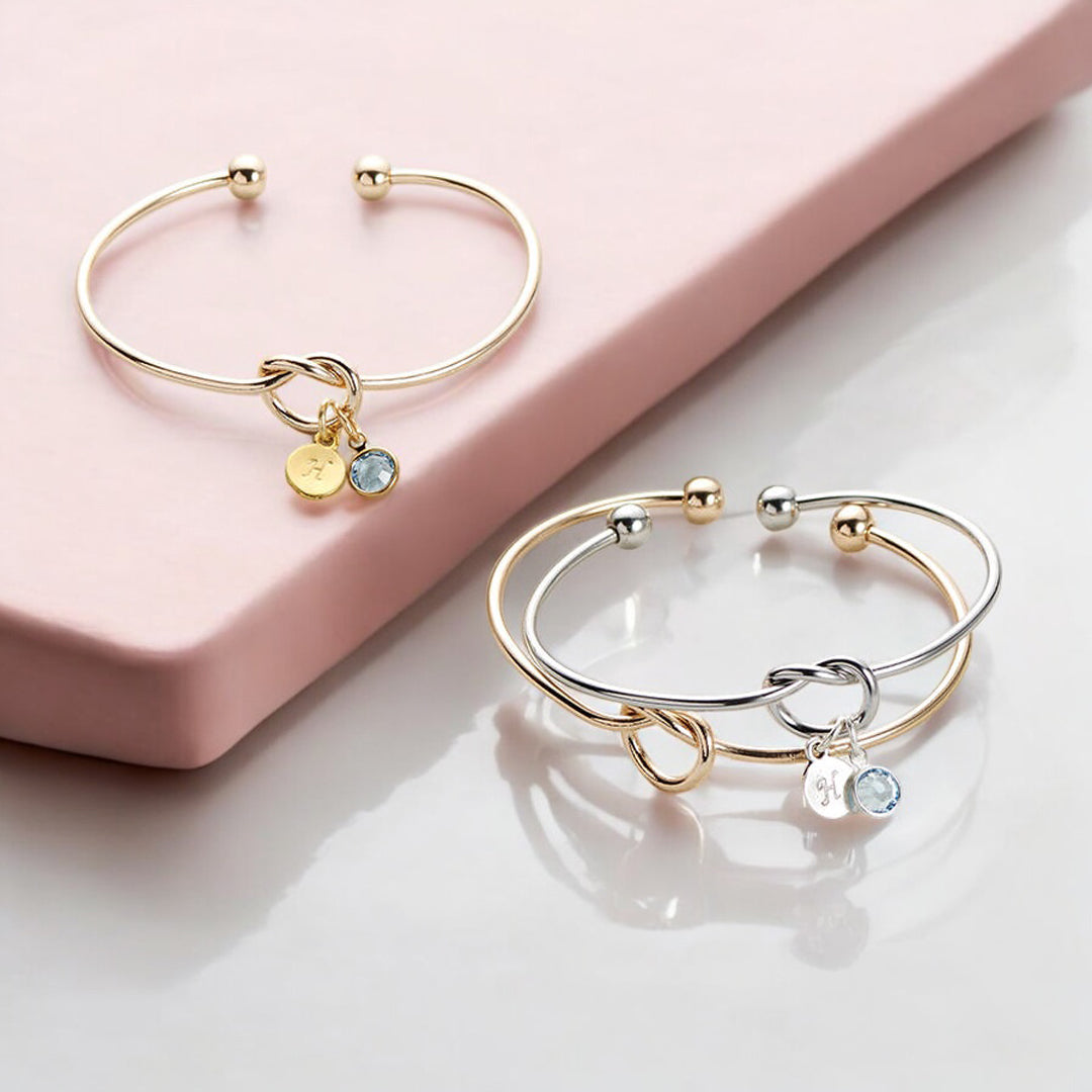 Joy by Corrine Smith Friendship Knot Armreif Gold vergoldet