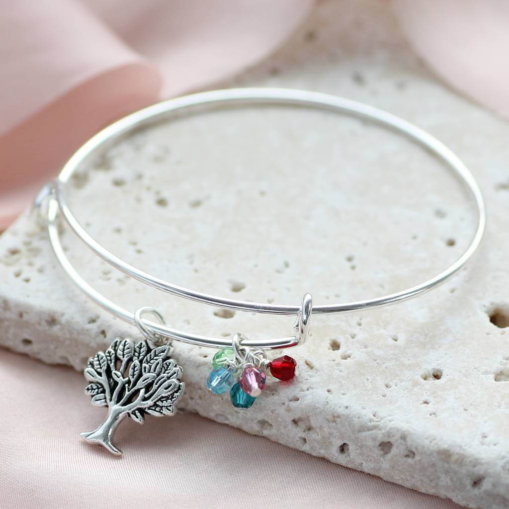 Joy by Corrine Smith Family Tree Armband Silber Kristall