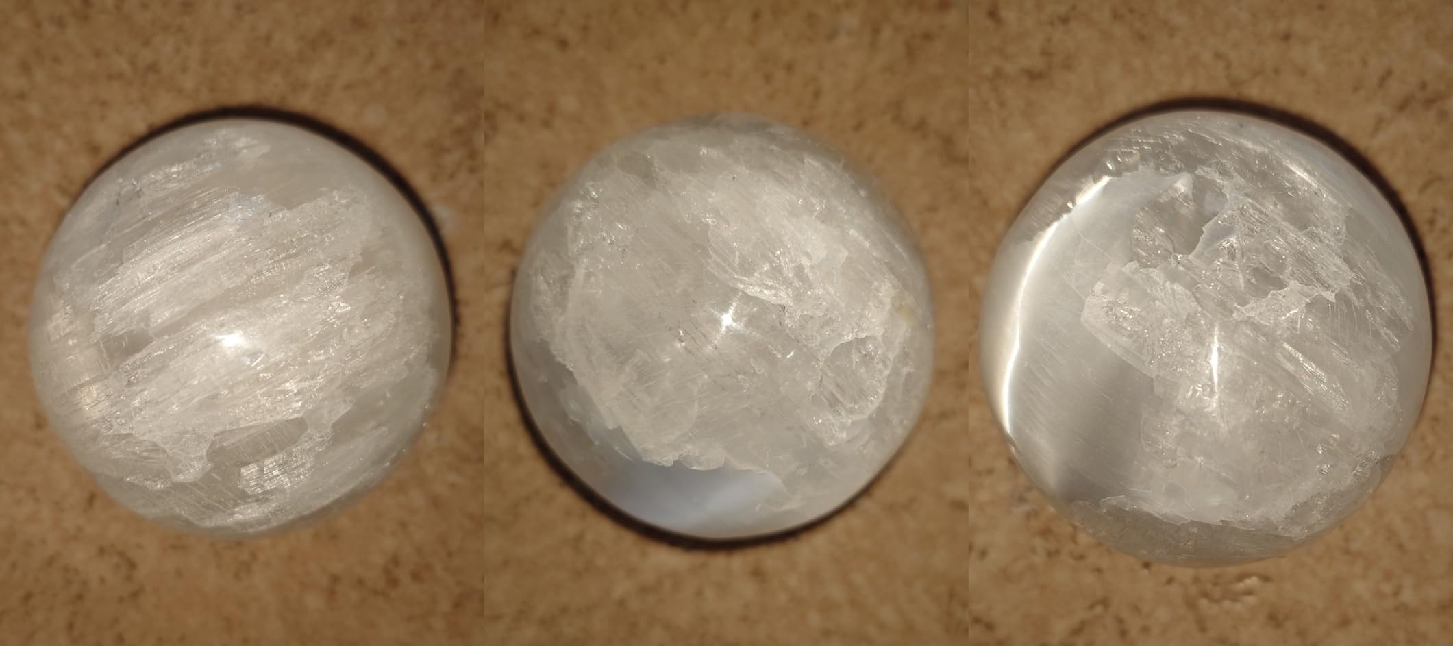 NKlaus HEALING CRYSTALS Selenit-Kugel 8 cm Kristallkugel