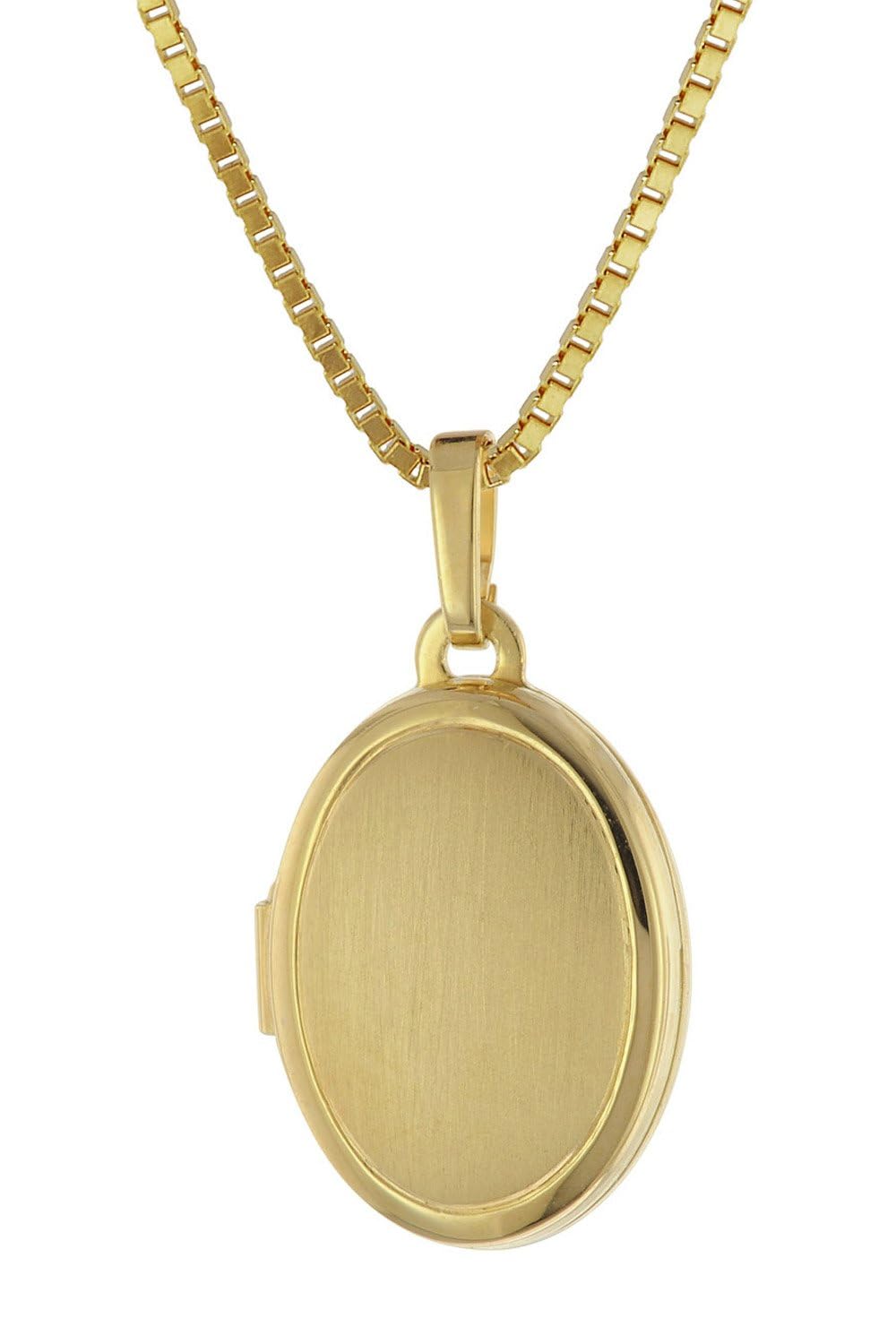 trendor Halsketten Medaillon 333 Gelbgold Kette 50 cm 75973