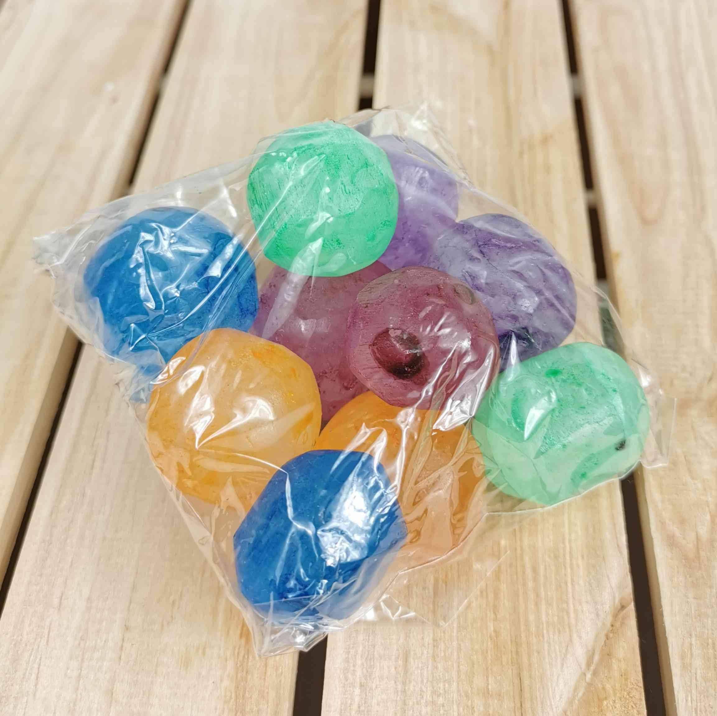 NKlaus Healing Crystals Selenit-Kugel-Set 10x 3,5cm Edelsteine