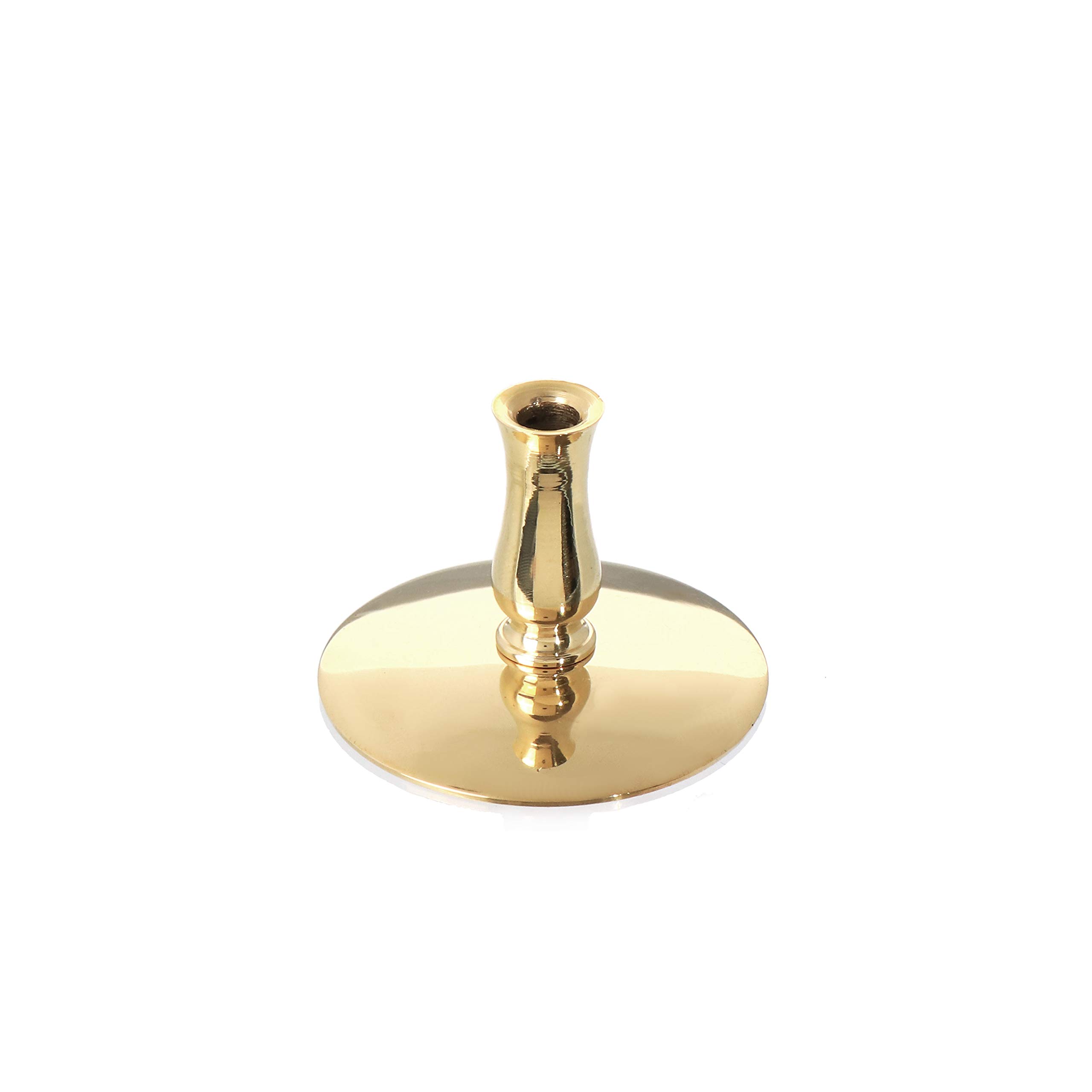 NKlaus Candle Holder Kerzenhalter Messing Gold 1 Stück 6,7 mm