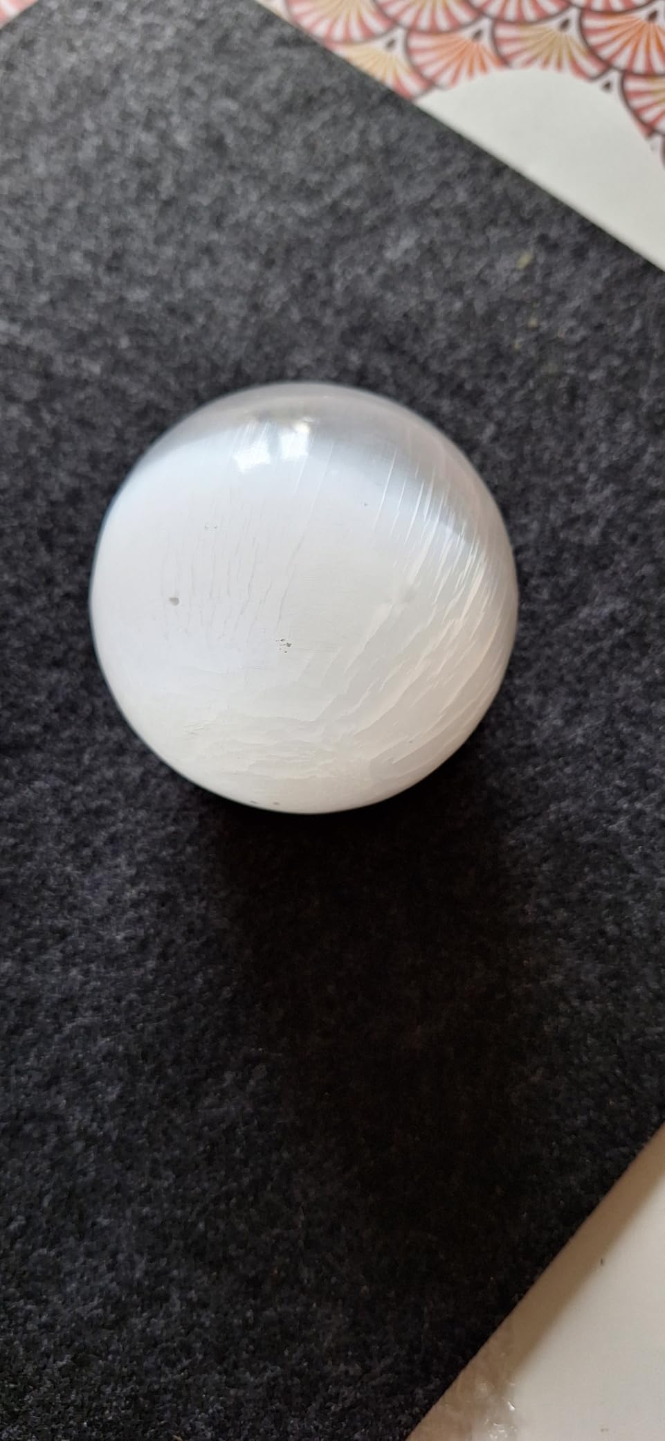 NKlaus Selenit Kugel Heilstein 70 mm poliert 460 g
