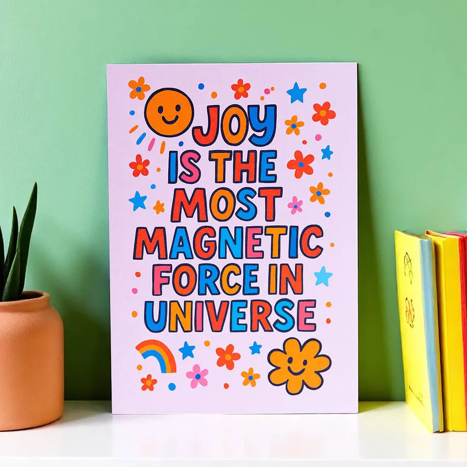 Joy by Corrine Smith Joy Is Magnetic Print A5 Bunt