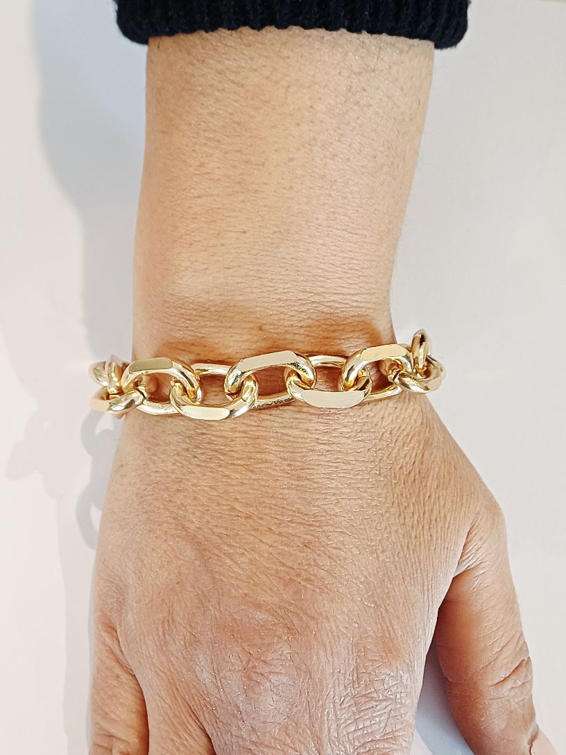 Alevá Bijoux Portofino Lucido Armband Gold glänzend 15-19 cm