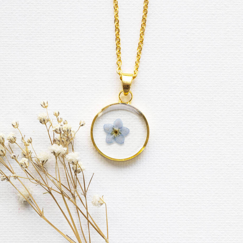 Joy by Corrine Smith Forget Me Not Halskette Gold Vergissmeinnicht