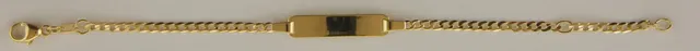 Eugen Rühle Armbänder ID-Band Panzerkette Armband 585 Gelbgold
