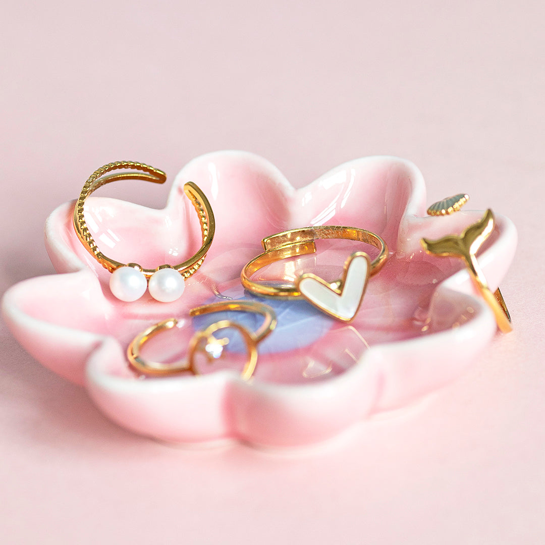 Joy by Corrine Smith Ring Stack Gold verstellbar 4er Set