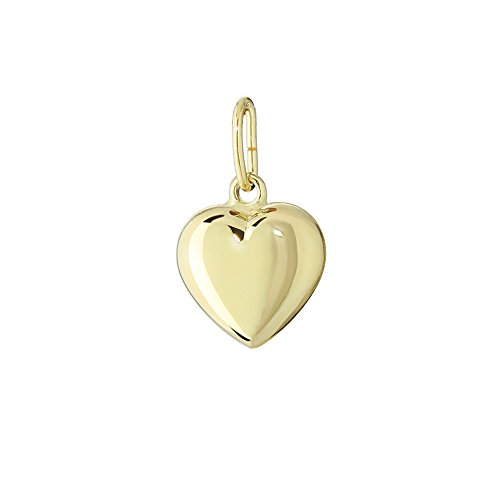 NKlaus JEWELLERY Herz Kettenanhänger 333 Gelbgold 8,6x8,3 mm