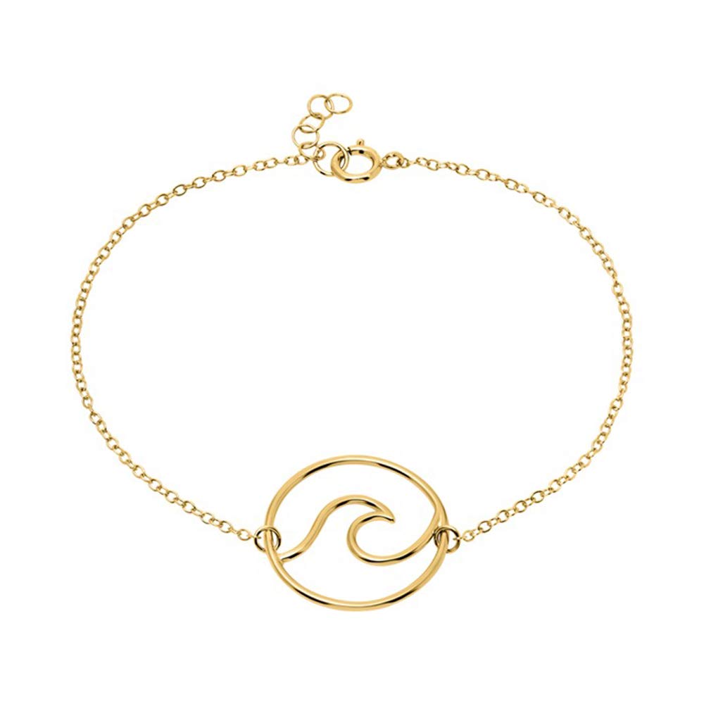 JEWLIX Wave Armband Gold 925er Silber vergoldet Damen