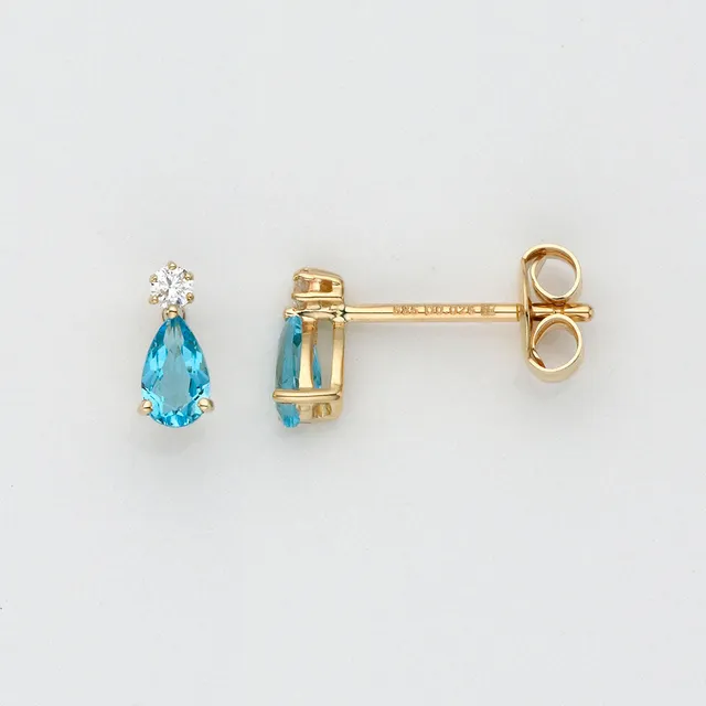 Eugen Rühle Ohrstecker Brillant 0,05ct Ohrringe 585 Gold