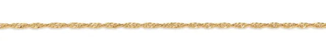 Eugen Rühle Singapurkette 2,0-2,4mm Halskette Gelbgold 45cm
