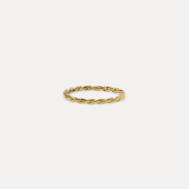 Stilnest Twisted Ring Gold Vermeil Größe 52