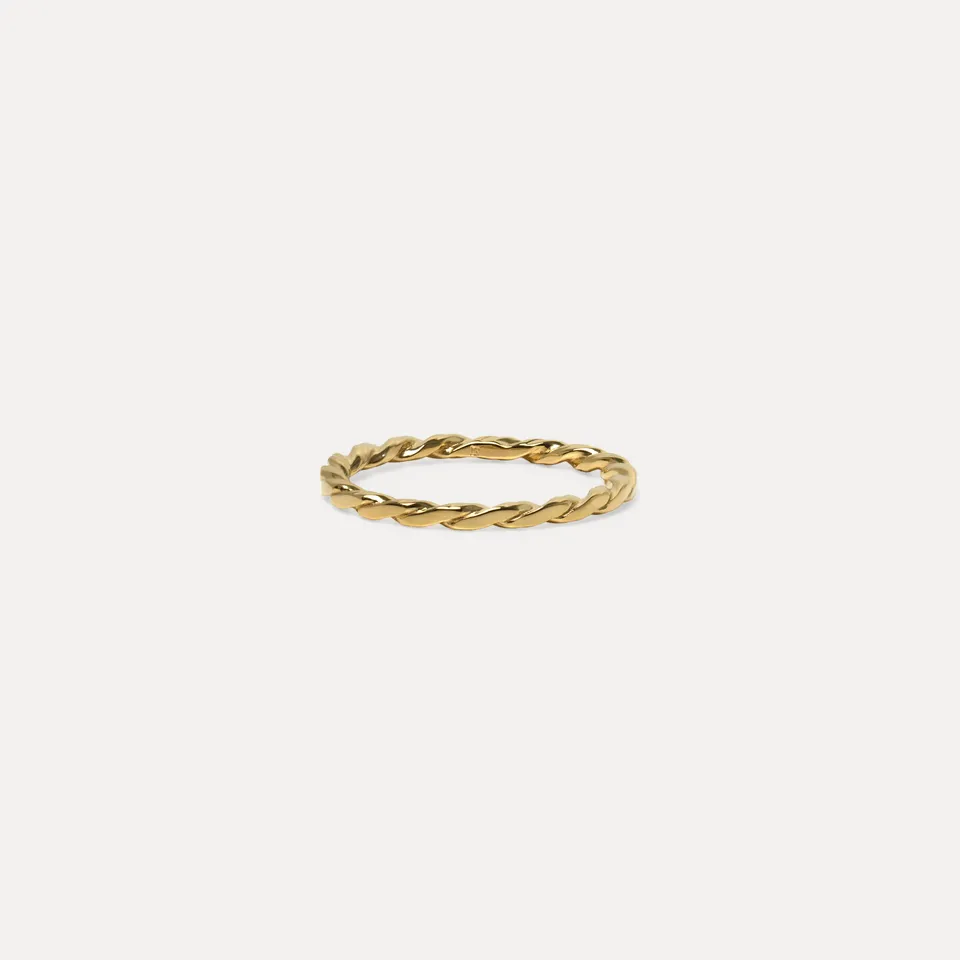 Stilnest Twisted Ring Gold Vermeil Größe 52