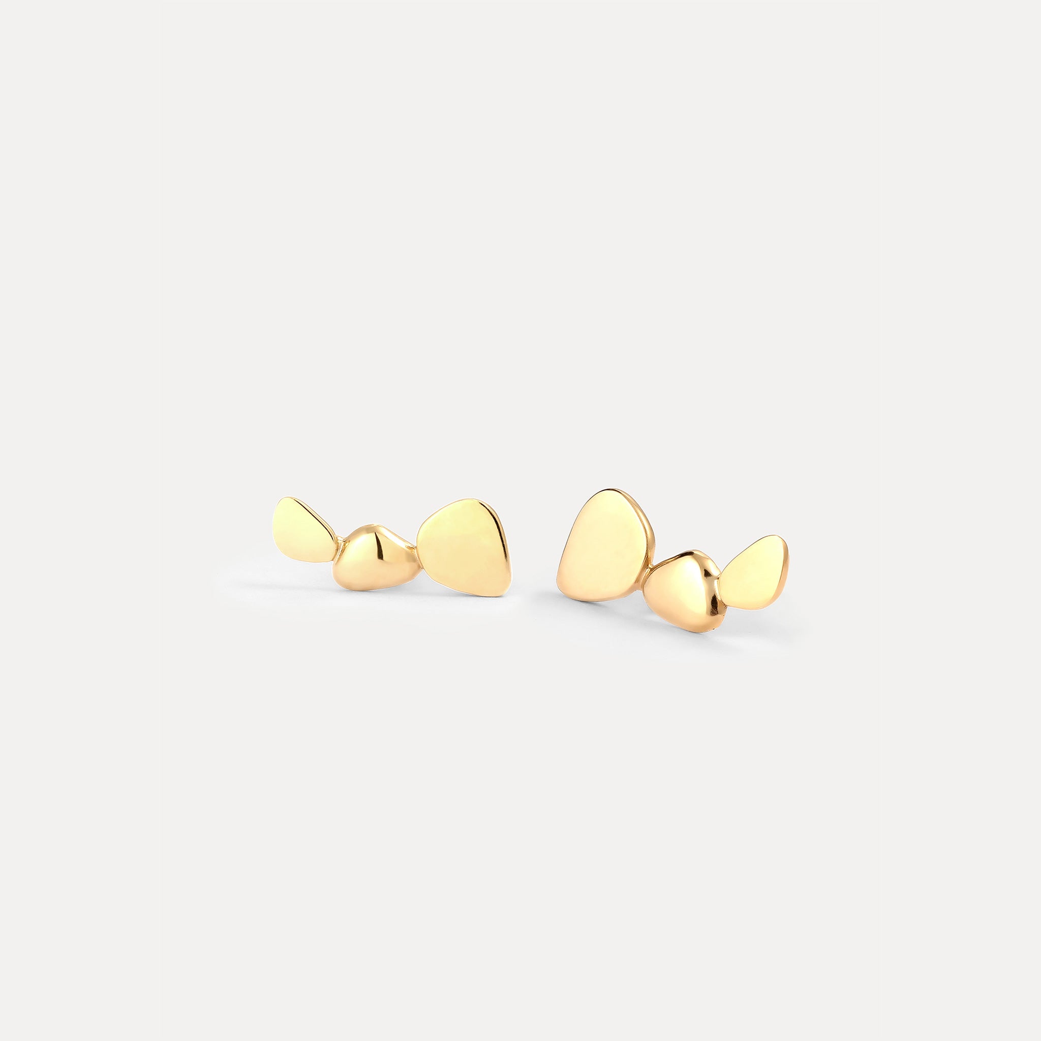 Stilnest Canyon Ear Climbers Ohrringe Gold Vermeil