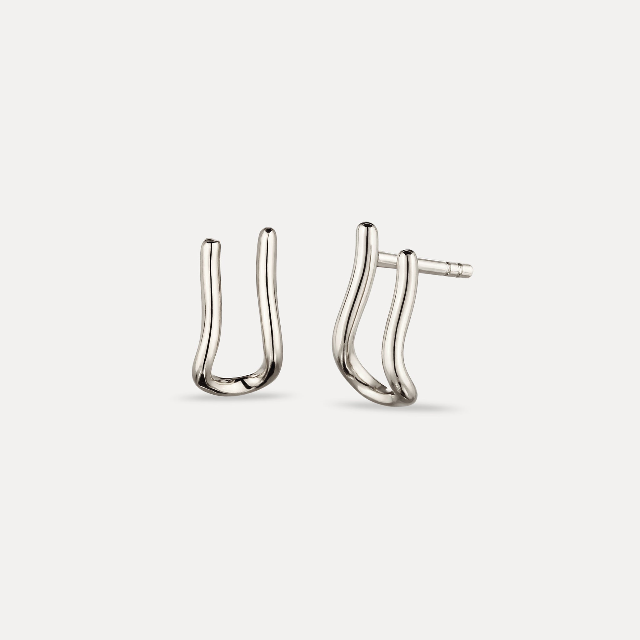 Stilnest Charm Hänger Ohrstecker Gold Vermeil modular