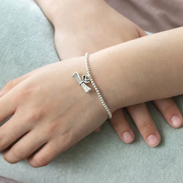 Joy by Corrine Smith Graduation Charm Armband Silber