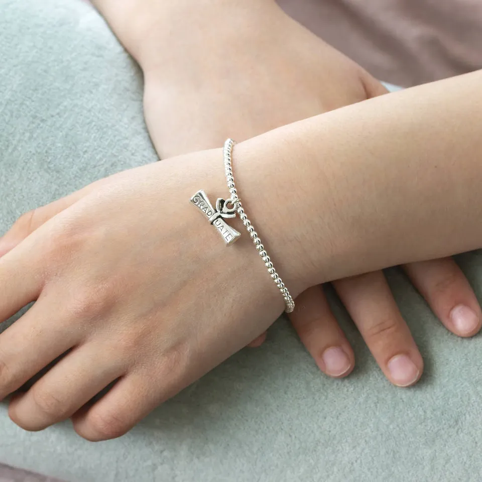 Joy by Corrine Smith Graduation Charm Armband Silber