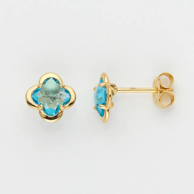Eugen Rühle Ohrschmuck 80.4900 Ohrstecker 8,6mm Topas Gelbgold