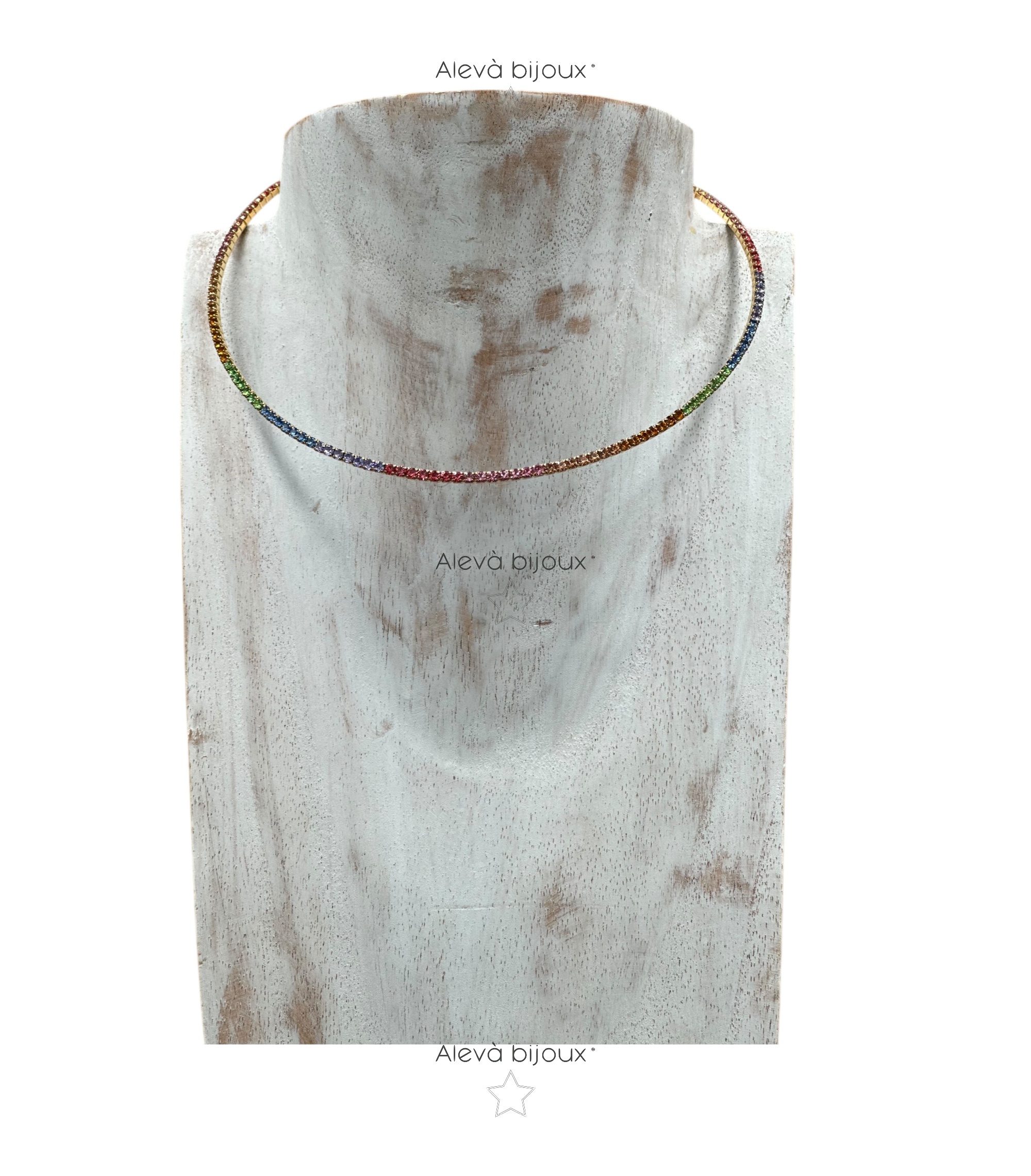 Alevá Bijoux FAB Rainbow Halsreif Collarino bunt