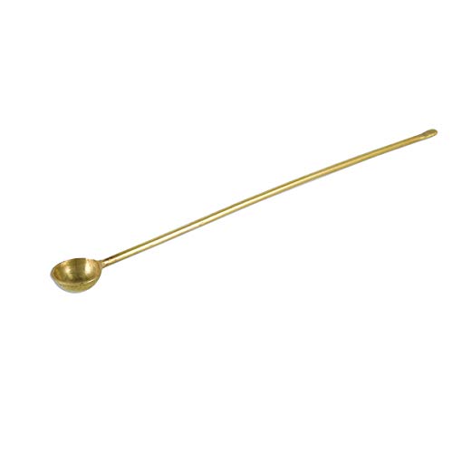 NKlaus HOME SCENTS Weihrauchlöffel Messing gold 17,5 cm