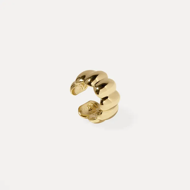 Stilnest Eden Citrus Ear Cuff Ohrringe 585 Gold 14k