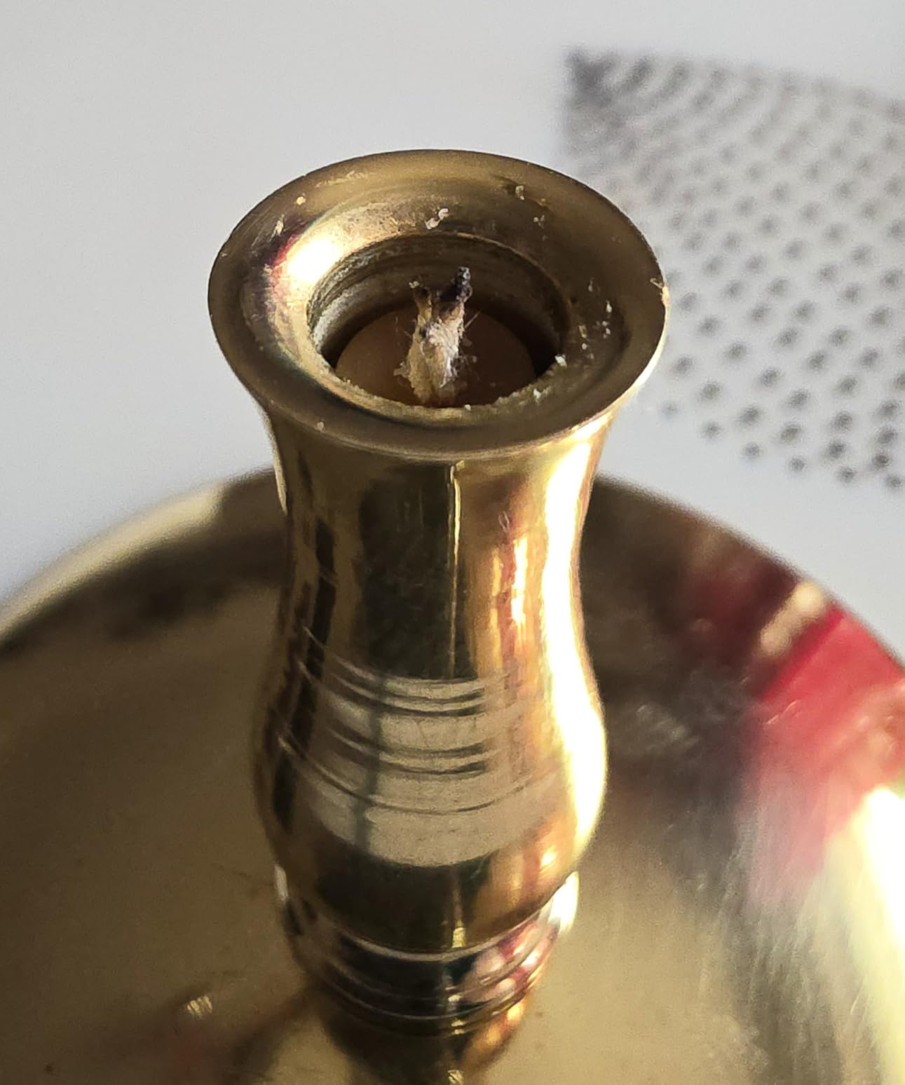 NKlaus Candle Holder Kerzenhalter Messing Gold 1 Stück 6,7 mm