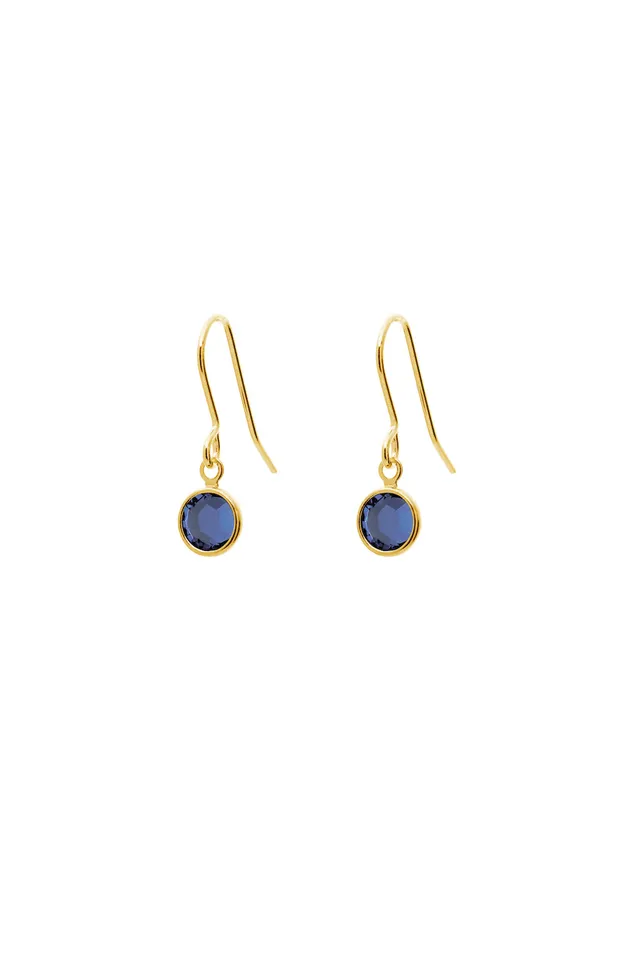 Joy by Corrine Smith September Ohrringe Geburtsstein Gold Tropfen