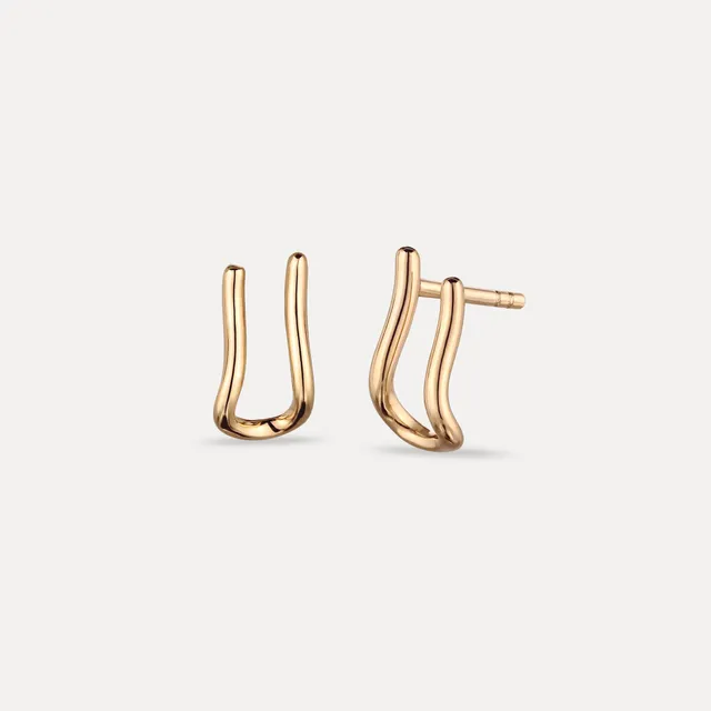 Stilnest Charm Hänger Ohrstecker 585 Gold modular Massivgold