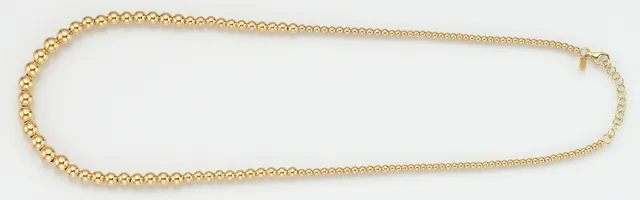 Eugen Rühle Colliers Kugelcollier Verlauf Halskette 585 Gelbgold