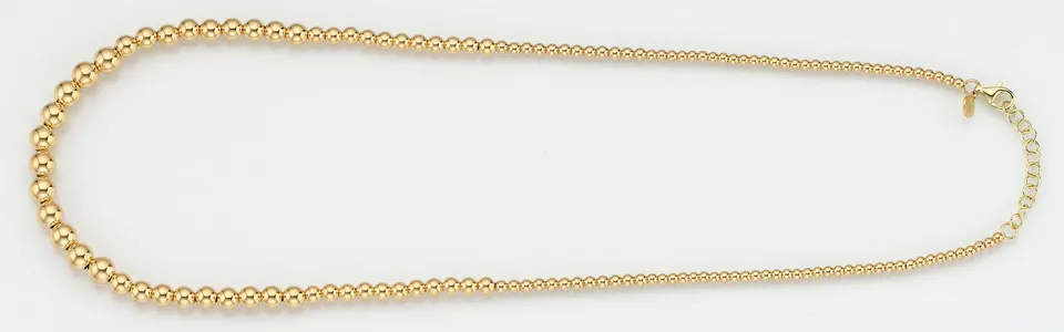 Eugen Rühle Colliers Kugelcollier Verlauf Halskette 585 Gelbgold