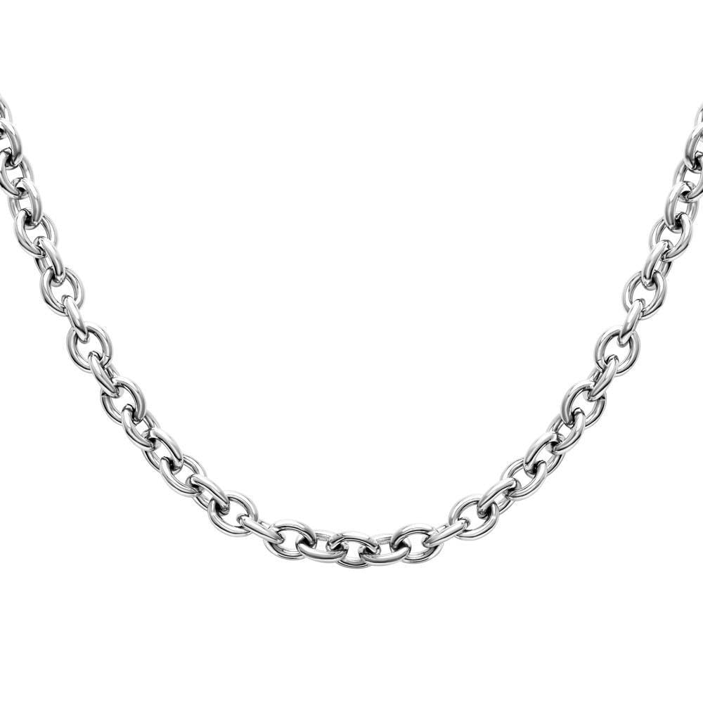 JEWLIX Ketten mit Anhänger Gliederkette Damen Edelstahl